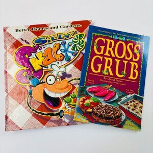 2 Kids Cookbooks Better Homes and Gardens Silly Snacks, Gross Grub
